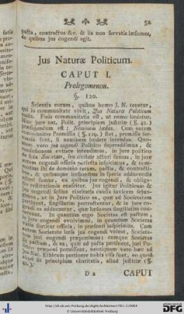 Jus Naturae Politicum.