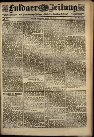 Ausgabe vom Donnerstag, den 26. Juli 1900.