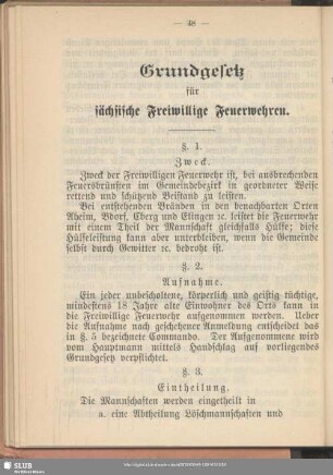 Grundgesetz für sächsische Freiwillige Feuerwehren