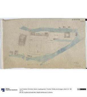 Berlin, Kupfergraben. Packhof. Skizze der Anlagen
