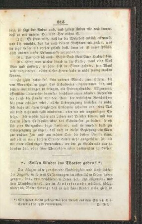Sollen Kinder ins Theater gehen?