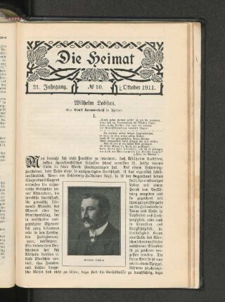 No. 10. Oktober 1911.