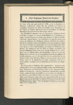 9. "Das Testament Peters des Großen"