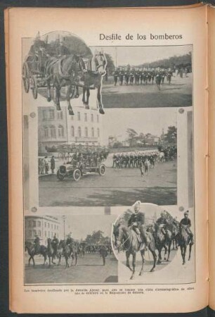 Desfile de los bomberos - [Ilustración]