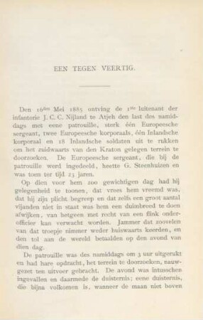 Een tegen veertig