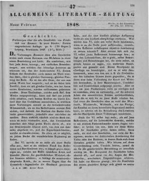 Raumer, F.: Vorlesungen über die alte Geschichte. 2. Aufl. Bd. 1-2. Leipzig: Brockhaus 1847