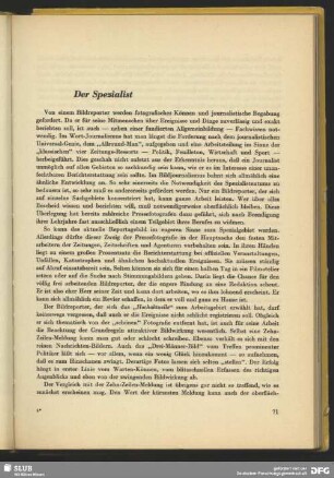 Der Spezialist