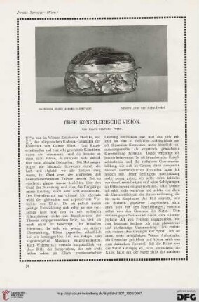 Über künstlerische Vision