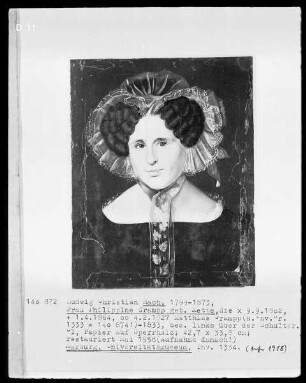 Ehepaarbildnis — Philippine Grampp, geb. Mette (1802-1864)