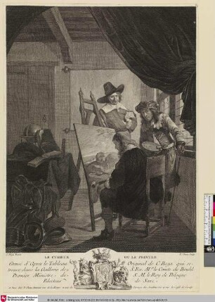 LE CURIEUX OU LE PEINTRE [Der Neugierige oder der Maler]
