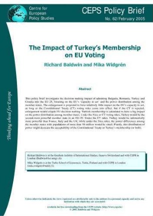 The Impact of Turkey's Membership on EU Voting