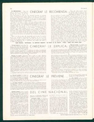 Del cine nacional