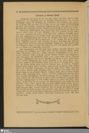 Literatur zu Goethes Faust