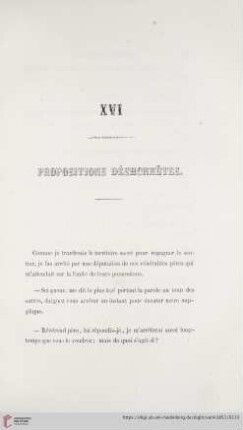 XVI Propositions Déshonnêtes