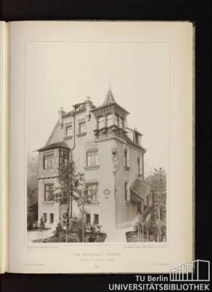 84. Villa, Nebengasse 7, Nürnberg. Architekt: Lud. Schmitz, daselbst. Villa at Nuremberg. Villa à Nuremberg.