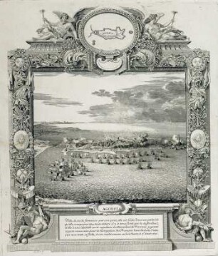 WHK 4 Französisch-Holländischer Krieg von 1672-1678: Abbildung der Schlacht um Agousta, 17. August 1675