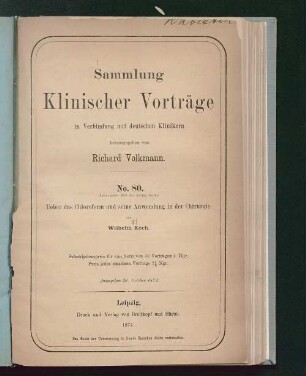 Ueber das Chloroform und seine Anwendung in der Chirurgie