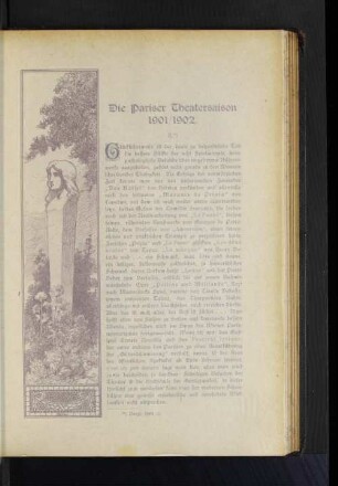 Die Pariser Theatersaison 1901/1902