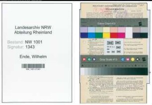 Entnazifizierung Wilhelm Ende, geb. 28.01.1899 (Grubenbeamter)