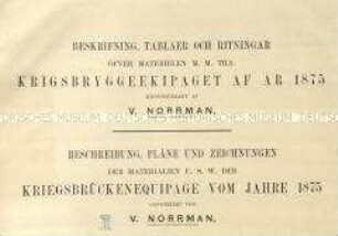 Beschreibung der Kriegsbrücken-Equipage für 1875
