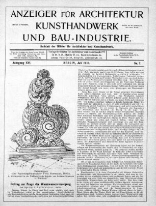 Nr. 7, Juli 1913