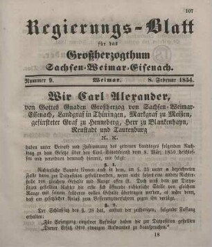 Nr. 9 : 8. Februar 1854