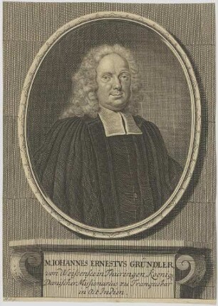 Bildnis des Iohannes Ernestvs Gründler