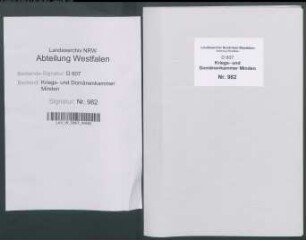 Amt Sparrenberg - Vogtei Heepen: Landmessungs- und Taxationskataster von 1670