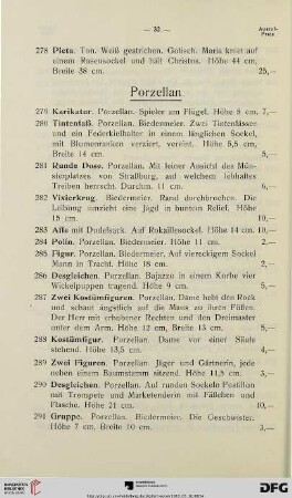 Porzellan (Nr. 279-343)