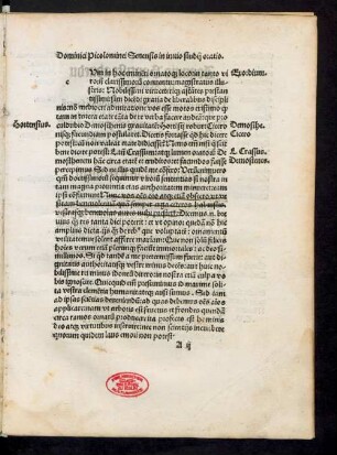 Dominici Picolominei Senensis in initio studii oratio