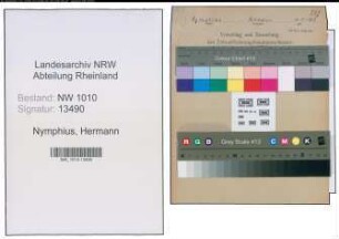Entnazifizierung Hermann Nymphius , geb. 10.11.1902 ()