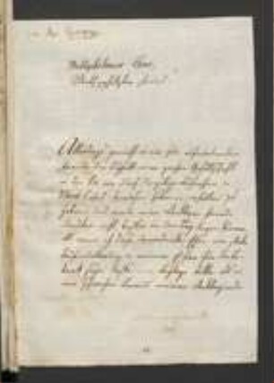 Brief von Jacob Sturm an David Heinrich Hoppe