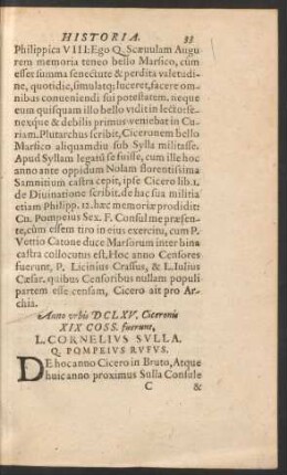Anno urbis DCLXV ... L. Cornelius Sulla. Q. Pompeius Rufus.