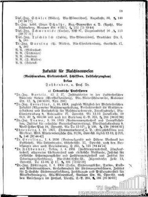 III. für Maschinenwesen
