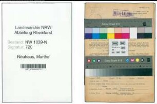 Entnazifizierung Martha Neuhaus , geb. 11.01.1897 (Postassistentin)