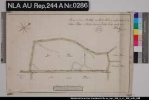 Der eingedeichte Leysanderpolder mit den Entwässerungstiefen bei NEUWESTEEL Kolorierte Zeichnung von F. W. Magott Papier Format 47,6x31,0 M 1:6.600