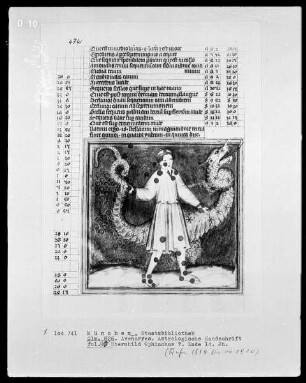 Avenares, Astrologische Handschrift — Ophiuchus?, Folio 40recto