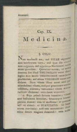 Cap. IX. Medicina