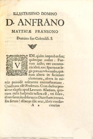 Leonis Allatii Symmiktōn sive Opusculorum Graecorum, & Latinorum Vetustiorum, ac Recentiorum Libri X