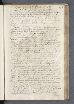 Cum Deo Anno 1733