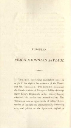 European Female Orphan Asylum
