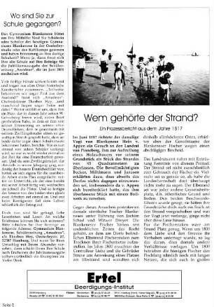 Wem gehörte der Strand?