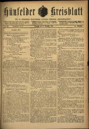 Ausgabe vom Dienstag, den 31. Dezember 1918.