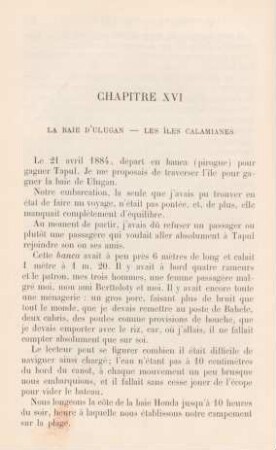 Chapitre XVI. La baie d'Ulugan - Les îles Calamianes