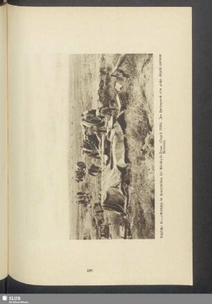 Englische 15 cm-Geschütze in Feuerstellung bei Monchy-le-Preux (August 1918), Im Hintergrund eine große Anzahl weiterer Batterien