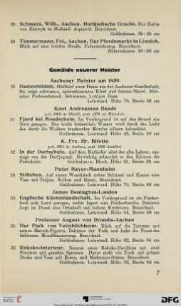 Gemälde neuerer Meister (Nr. 30-78)