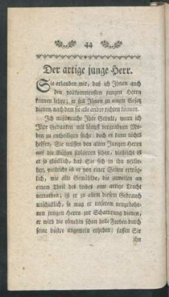 Der artige junge Herr