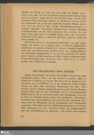 Die Brandfackel über Lößnitz