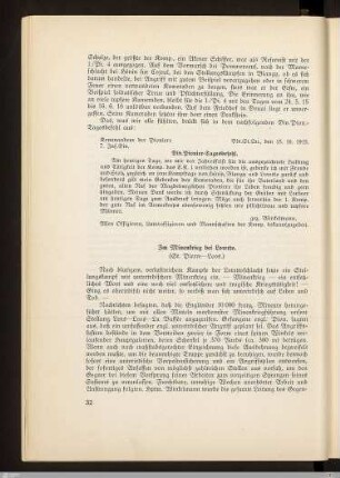 Im Minenkrieg bei Loretto