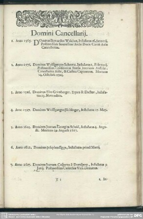Domini Cancellarii